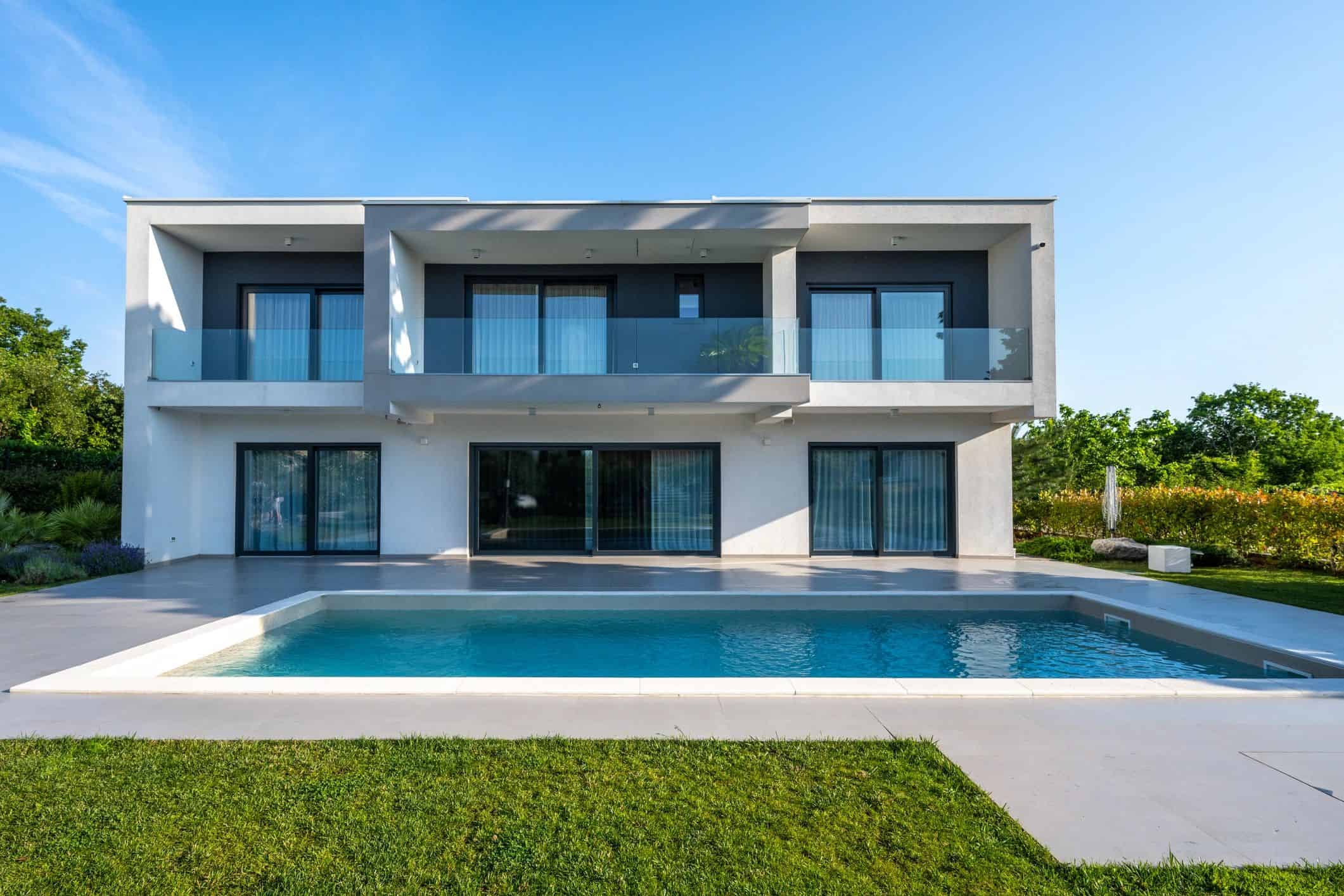 Luxury modern custom home exterior