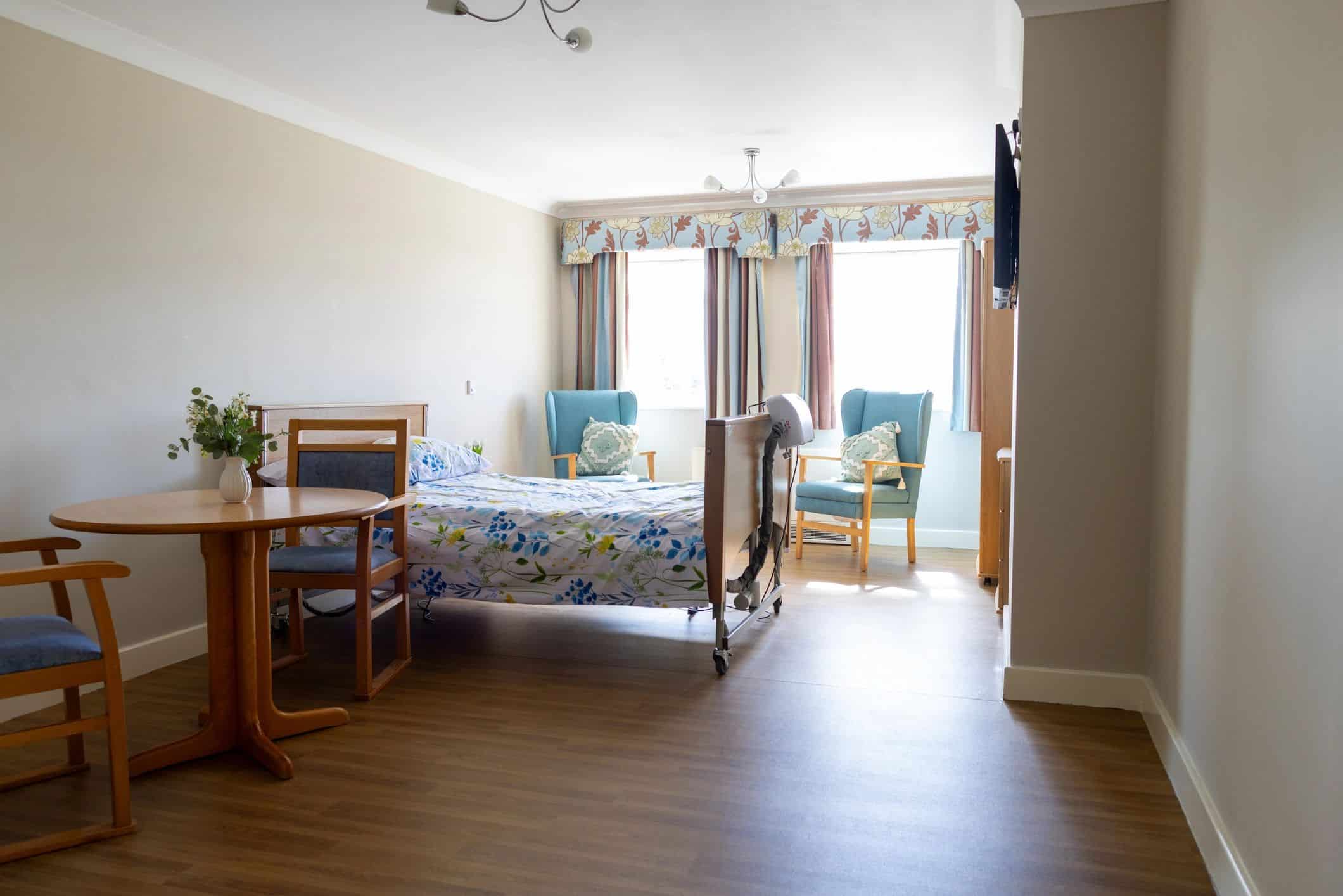 Finished bedroom suitable for an attic conversion