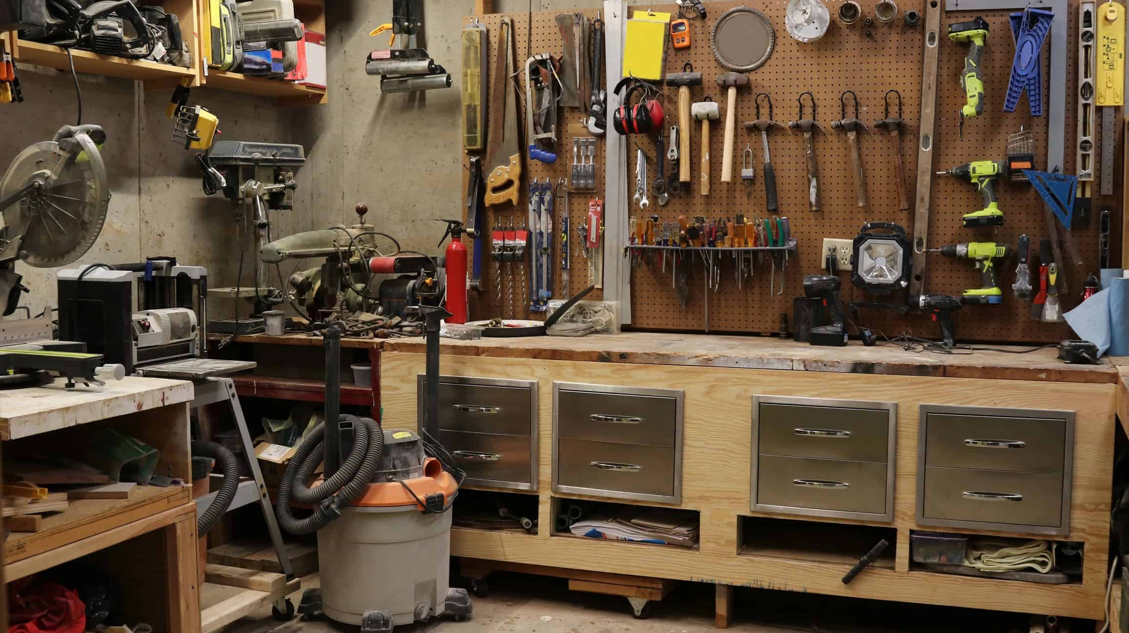 Custom workshop tools and storage