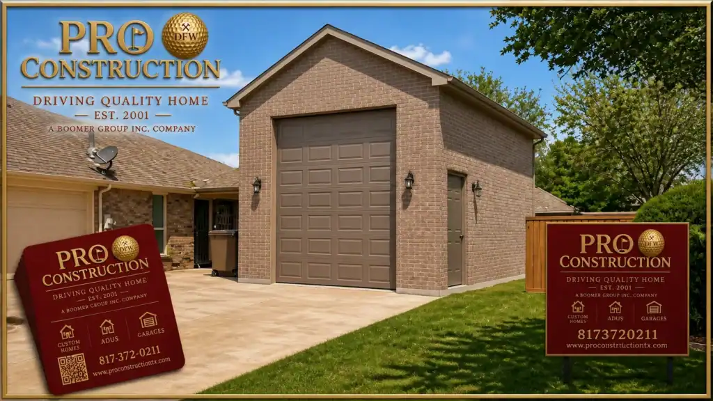 Before You Build a Detached Garage in North Texas, Read This First